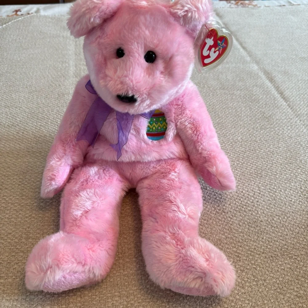 Ty Pink Easter Bear Plush Duo‎